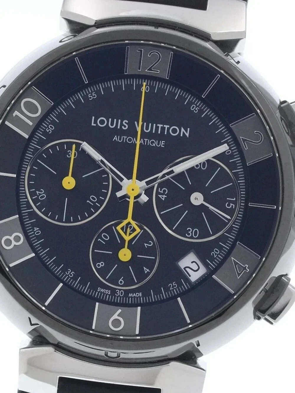 LOUIS VUITTON Tambour Q1121 Date Chronograph Automatic Men's Watch_966695